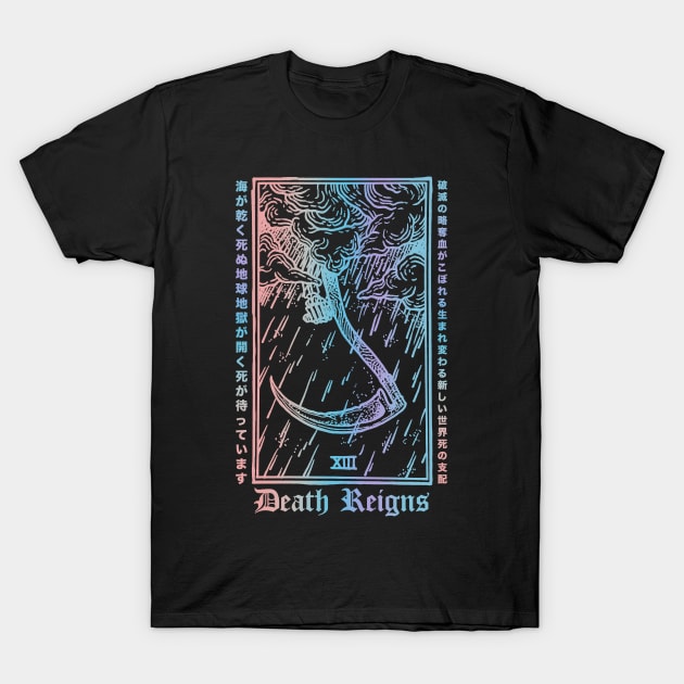 Death Reigns Pastel Japanese Goth T-Shirt by btcillustration